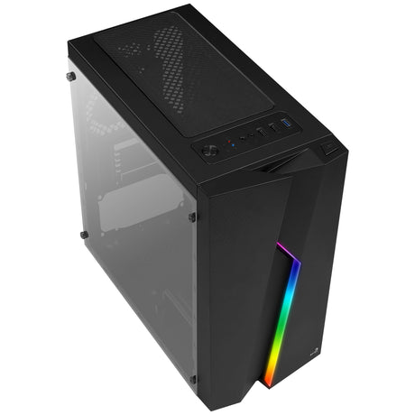 Boitier Mini Tour Micro ATX AeroCool Bolt Mini Tempered Glass RGB avec panneau vitré (Noir)