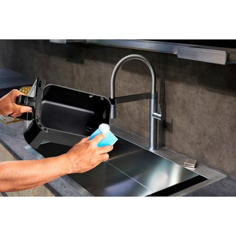 Friteuse a Air Chaud - MEDION - P20 XXL Twin - 2600 W - 2 paniers - 9 programmes - Noir