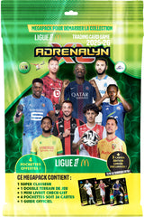 Pack de démarrage - PANINI - TCG ADRENALYN LIGUE 1 Mc Donald's 2025/26 - Album + 4 pochettes - 24 cartes