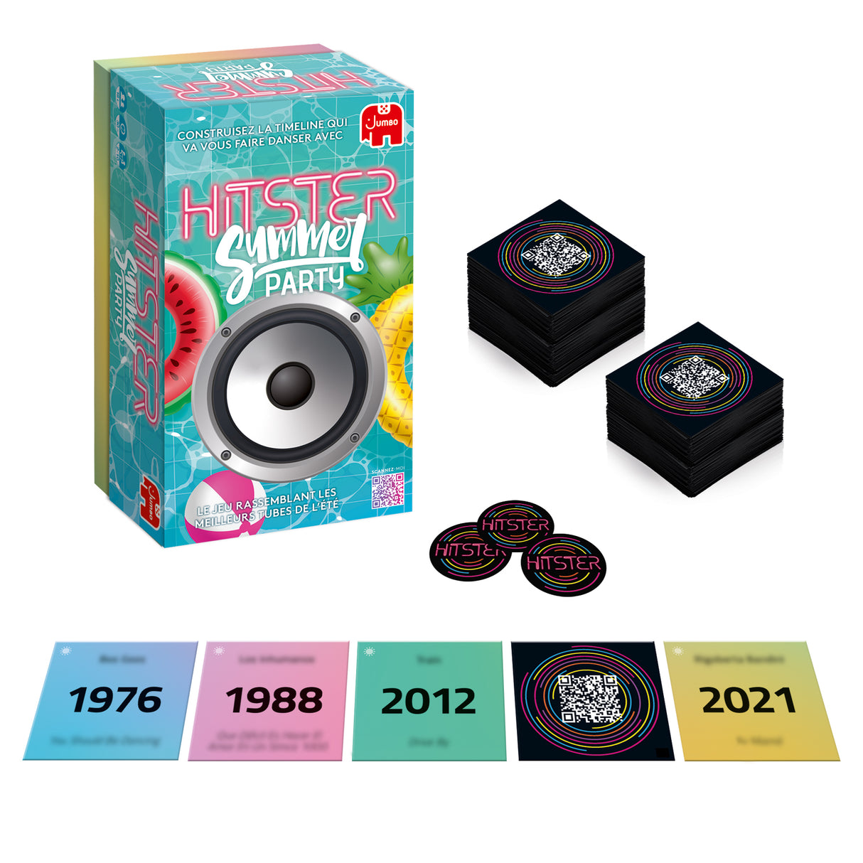 Hitster Summer - Jeu de société - DUJARDIN -  a partir de 16 ans - Ambiance - 2 joueurs ou plus