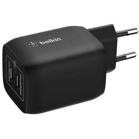 Chargeur secteur double port USB-C - BELKIN - 65 W - Nintendo Switch 2 - Noir