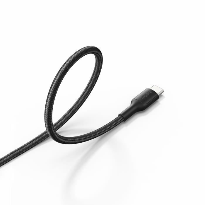 Câble USB-C vers USB-C  Gaming - BELKIN - Nintendo Switch 2 - 60 W - Noir