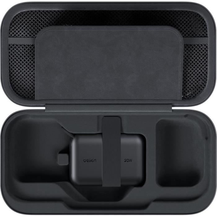 Pochette de rangement avec batterie externe - BELKIN - Nintendo Switch 2 - Anthracite