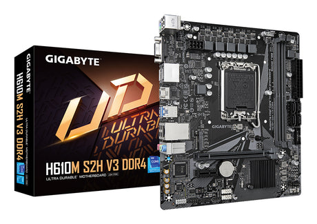 Carte mere - GIGABYTE - H610M S2H V3 DDR4 - Format Micro-ATX - Chipset Intel H610 - DDR4