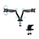 Support double-écran é fixer Tooq DB5132TNR 17"-32" (9kg max) (Noir)