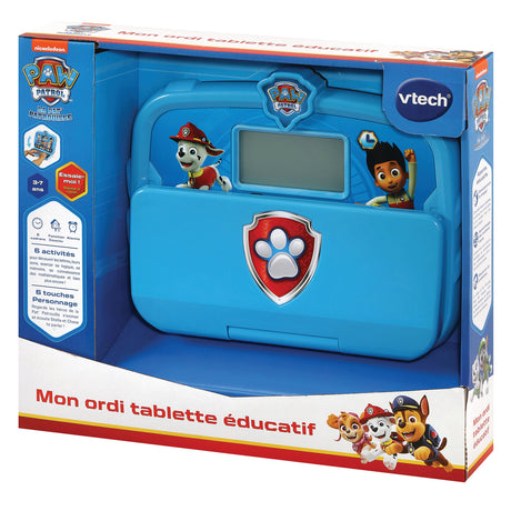 Ordinateur Tablette Éducatif VTECH - Pat Patrouille - Convient aux Enfants de 3 Ans et Plus - Bleu