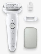 Épilateur - BRAUN - Silk-épil 9-011 3D - Sans fil - 2 modes - Blanc