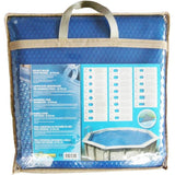 Bâche a bulles pour piscine bois - UBBINK - Rectangulaire 350x650 - Bleue - 400 microns