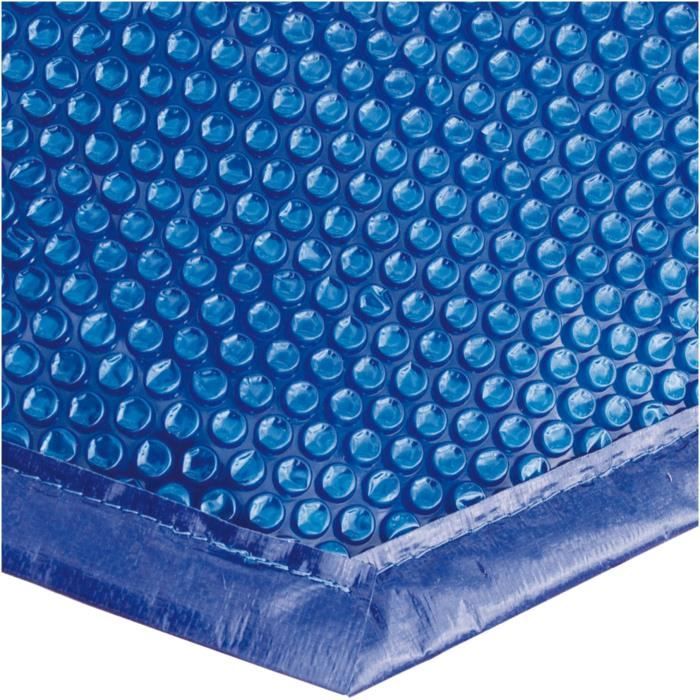 Bâche a bulles pour piscine bois - UBBINK - Rectangulaire 350x650 - Bleue - 400 microns