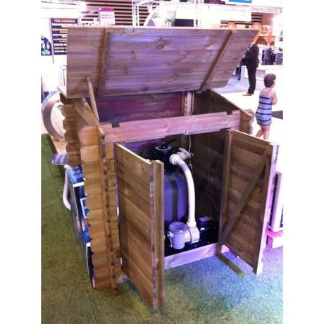 Coffre de rangement pour filtration UBBINK Classic en bois traité autoclave