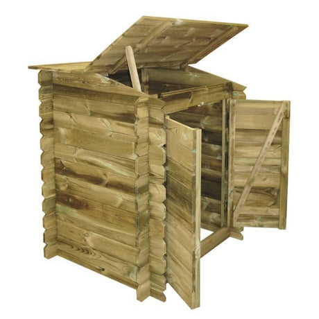 Coffre de rangement pour filtration UBBINK Classic en bois traité autoclave