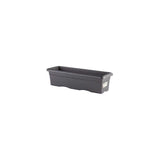 PLASTIKEN Jardiniere rectangulaire - 60 X 33 cm - Anthracite