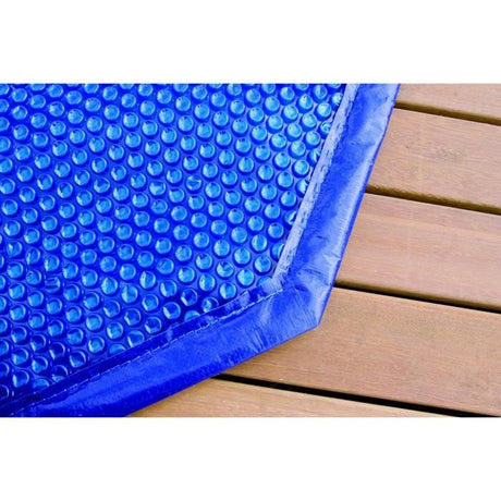Bâche a bulles pour piscine bois - UBBINK - Hexagonale 410 - Bleue - 400 microns