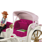 Figurine La caleche des mariés, des 5 ans, schleich 42641 HORSE CLUB, coffret 106 pieces