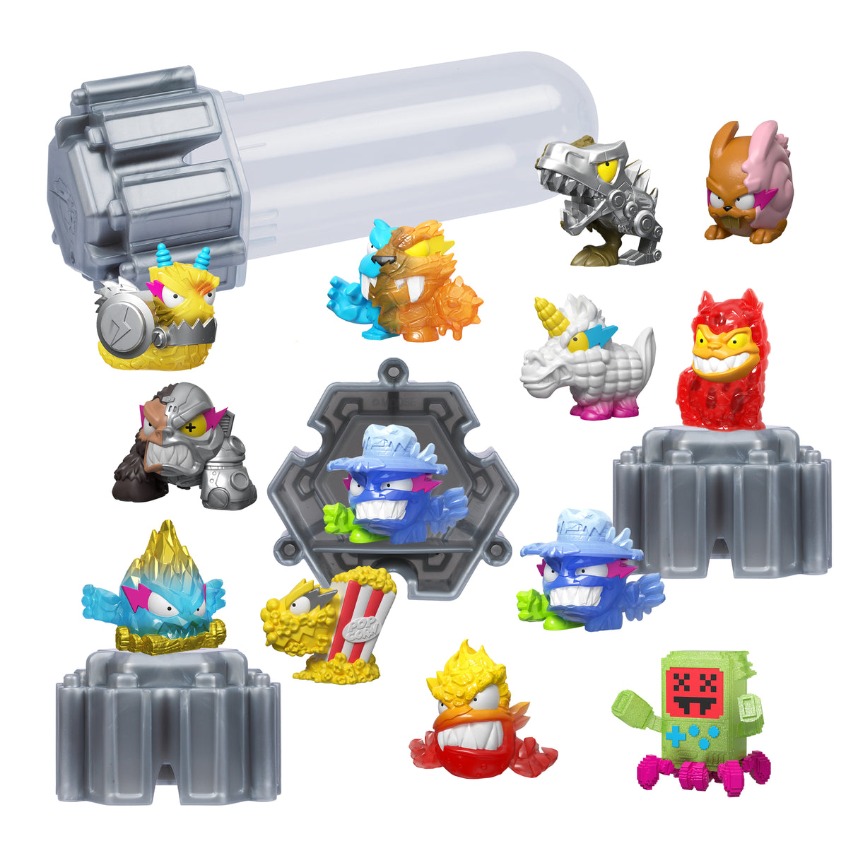 Figurine - SWARMS FUSION - MRBEAST LAB - 6 mini figurines de 2,5 cm - Des 5 ans