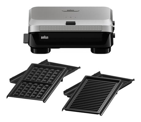Grill - BRAUN - Sandwich Maker 5 SM5006 - 800 W - Inox / Noir