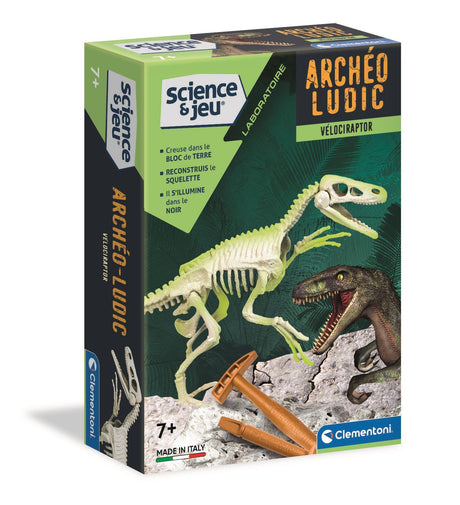 Clementoni - Science & Jeu - Archéo Ludic - Vélociraptor