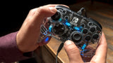 Manette filaire pour Nintendo Switch - PDP - Afterglow - Éclairage LED - Transparent