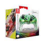 Manette filaire pour Nintendo Switch - PDP - Afterglow - Éclairage LED - Transparent