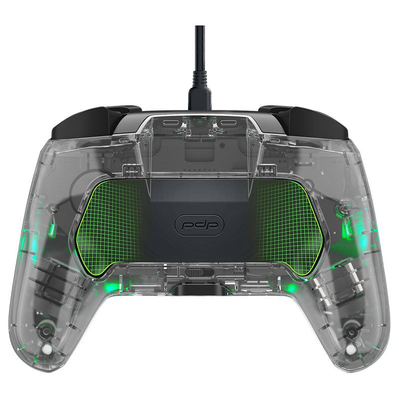 Manette filaire pour Nintendo Switch - PDP - Afterglow - Éclairage LED - Transparent