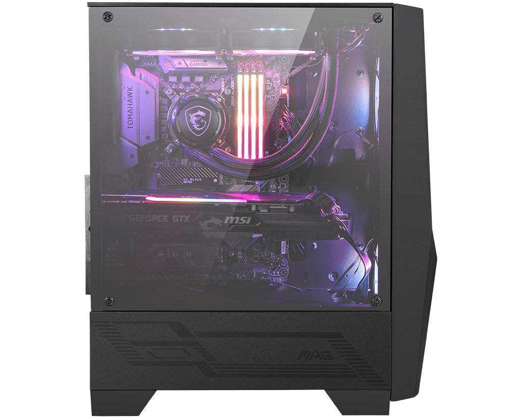 Boitier Moyen Tour ATX MSI Mag Forge 100R RGB avec panneau vitré (Noir)