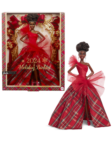 BARBIE Poupée joyeux noël brune HRM62