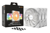 Lot de 3 Ventilateurs de boitier be quiet! Light Wings LX High Speed RGB - 14cm (Blanc)