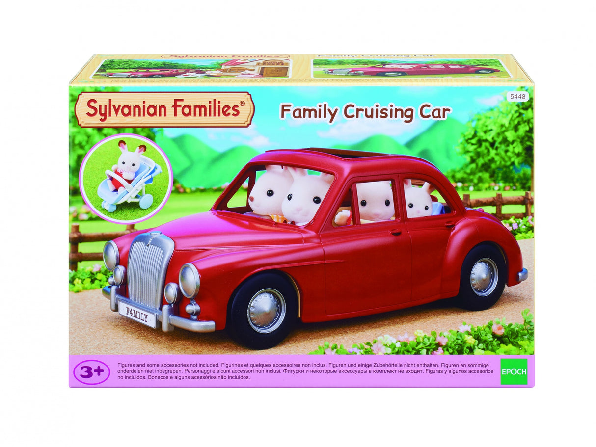Voiture rouge cabriolet 5 places - SYLVANIAN FAMILIES - pour poupées de 3 ans et plus