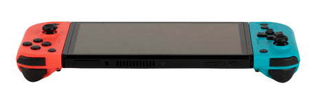 Manettes Joypads - Nintendo Switch et Switch OLED - KONIX - Autonomie 8 h - Fonction vibration - Bleu et rouge