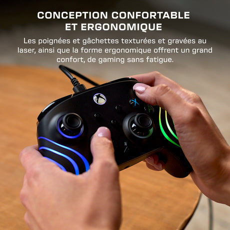 Manette de jeu RGB filaire - TURTLE BEACH - TBC-2002-05 - Afterglow™ Wave - Noir - Xbox/PC