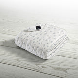 Surmatelas Chauffant - Imetec - 1 Place Adapto, 150x80cm - 6 Températures - 100% Coton Chauffage Rapide - Température Constante