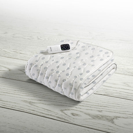 Surmatelas Chauffant - Imetec - 1 Place Adapto, 150x80cm - 6 Températures - 100% Coton Chauffage Rapide - Température Constante