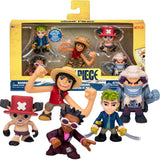 Pack de 5 minis figurines - ONE PIECE - Zoro, Chopper, Wapol, Mr. 5 et Luffy - Des 4 ans