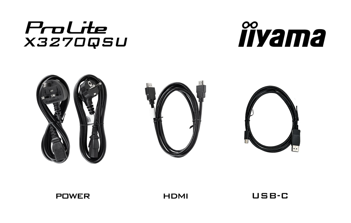 Ecran PC - IIYAMA - 32 - QHD - 100Hz - Dalle IPS - 3ms - X3270QSU-B1