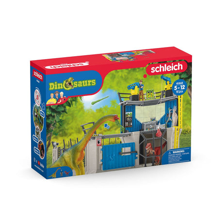 Grande station de recherche Dino, coffret de 72 pieces, jouets, Des 5 ans, Schleich 41462 Dinosaurs