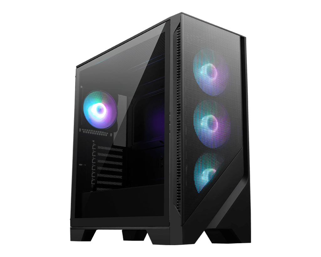 Boitier Moyen Tour ATX MSI Mag Forge 320R Airflow RGB avec panneau vitré (Noir)