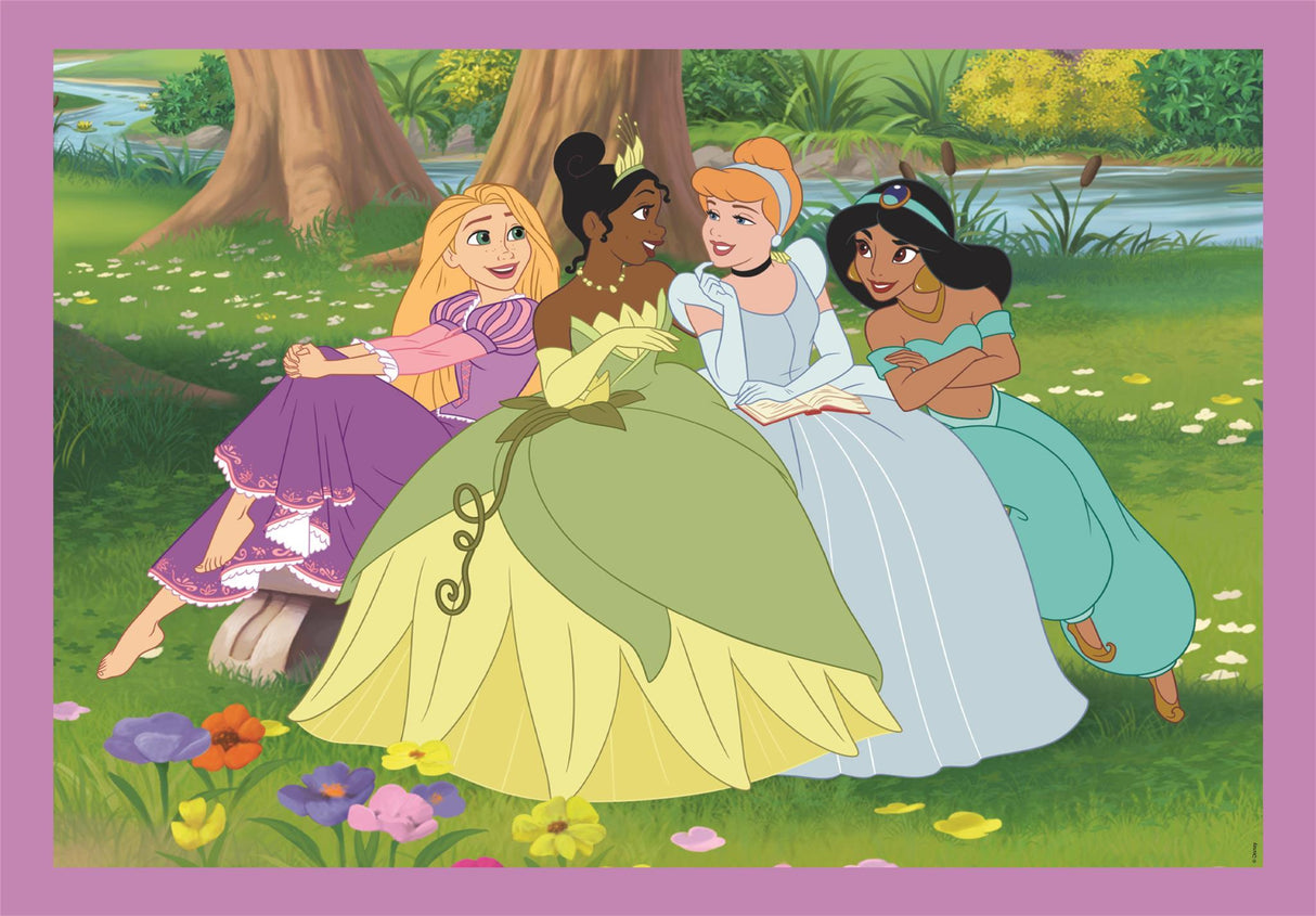 CLEMENTONI - Puzzle 4 en 1 - Disney Princess