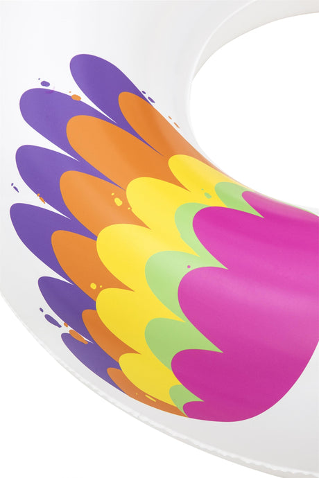 Bouée ronde licorne Fantasy - BESTWAY - Diametre 91 cm - PVC - Multicolore