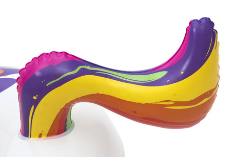 Bouée ronde licorne Fantasy - BESTWAY - Diametre 91 cm - PVC - Multicolore