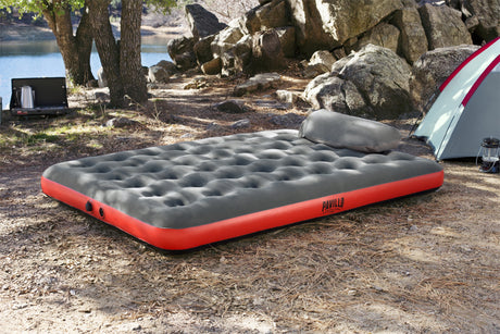 BESTWAY Matelas gonflable camping Pavillo - 2 places Roll & Relax - 203 x 183 x 22 cm - Avec sac de gonflage