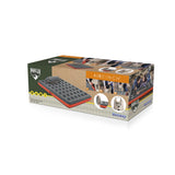 BESTWAY Matelas gonflable camping Pavillo - 2 places Roll & Relax - 203 x 183 x 22 cm - Avec sac de gonflage