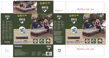 Matelas Gonflable - Bestway - 67699 - 203x152x36 cm - 2 places - Tritech™