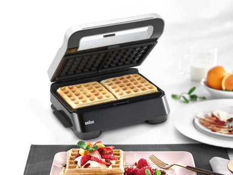 Grill - BRAUN - Sandwich Maker 5 SM5006 - 800 W - Inox / Noir