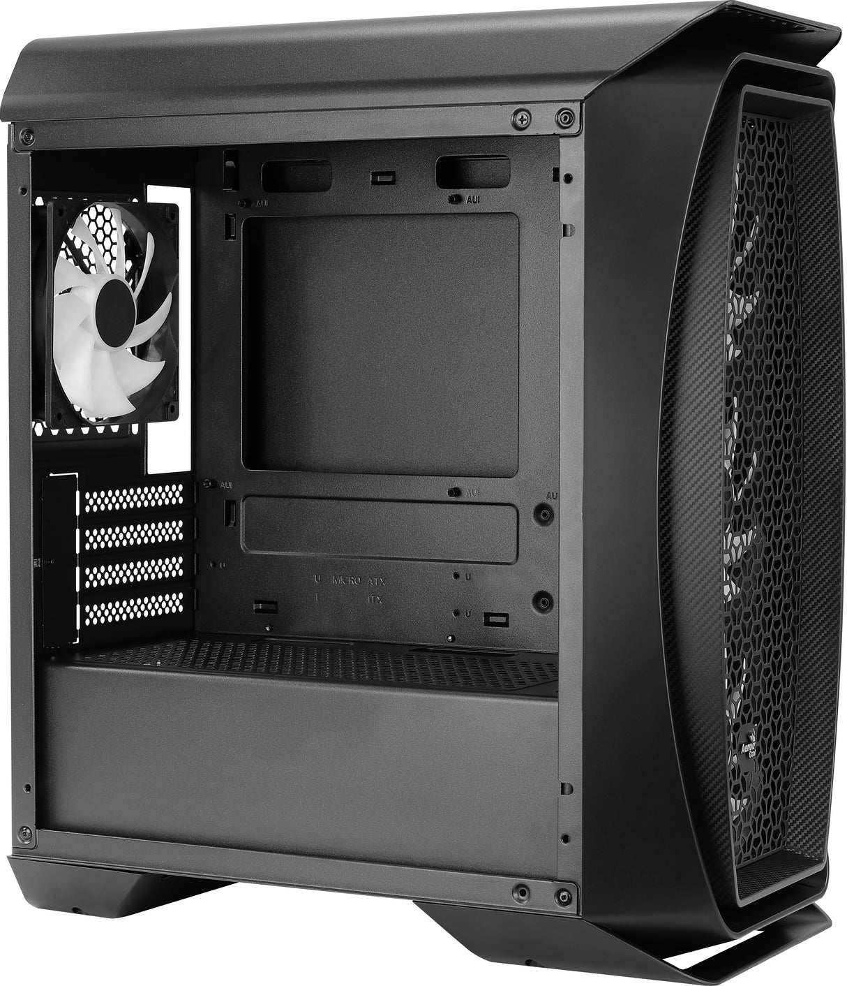 Boitier Mini Tour Micro ATX AeroCool Aero One Mini Frost RGB avec panneau vitré (Noir)