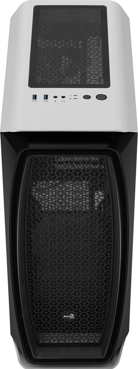 Boitier Moyen Tour ATX AeroCool Aero One avec panneau vitré (Blanc/Noir)