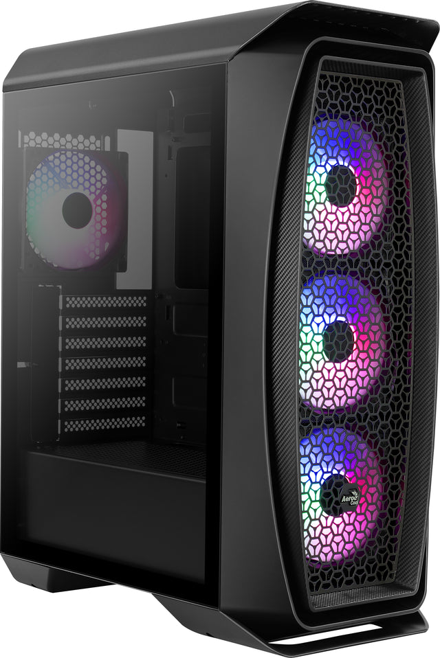 Boitier Moyen Tour ATX AeroCool Aero One Frost RGB avec panneau vitré (Noir)