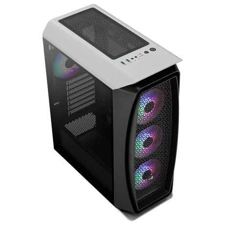 Boitier Moyen Tour ATX AeroCool Aero One Frost RGB avec panneau vitré (Blanc)