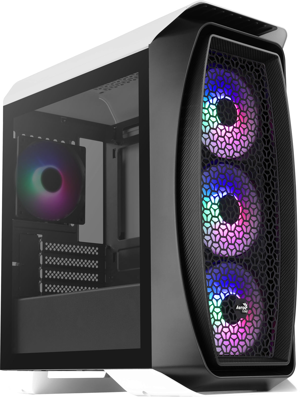Boitier Mini Tour Micro ATX AeroCool Aero One Mini Frost RGB avec panneau vitré (Blanc/Noir)