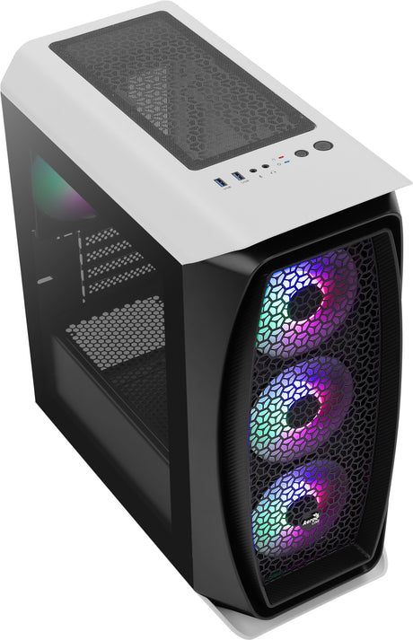 Boitier Mini Tour Micro ATX AeroCool Aero One Mini Frost RGB avec panneau vitré (Blanc/Noir)