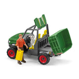 Garde forestier avec véhicule, Coffret Schleich 42659 Farm World pour enfant, des 5 ans